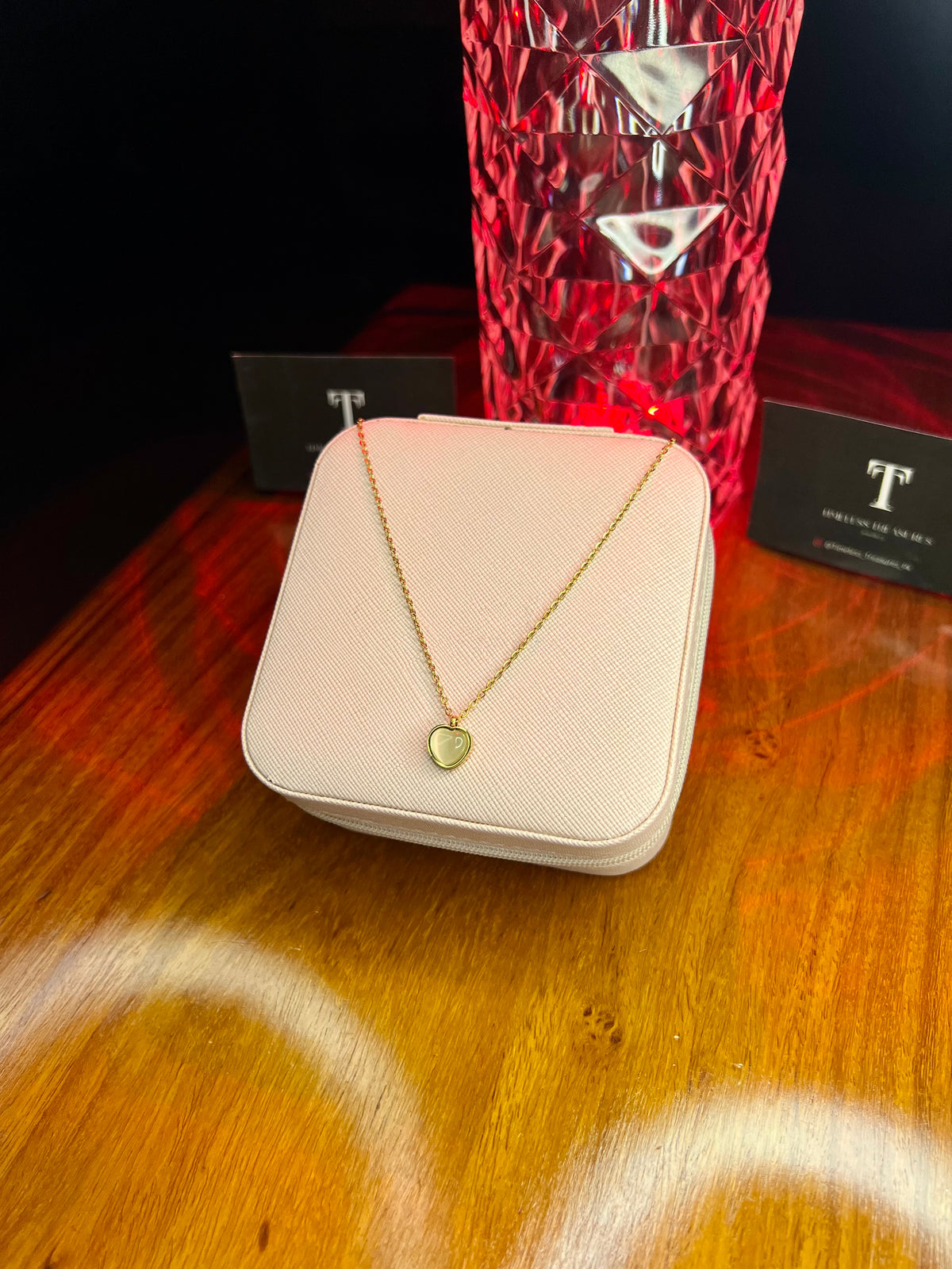 Premium Quality Stainless Steel 18k Whisper Heart Necklace