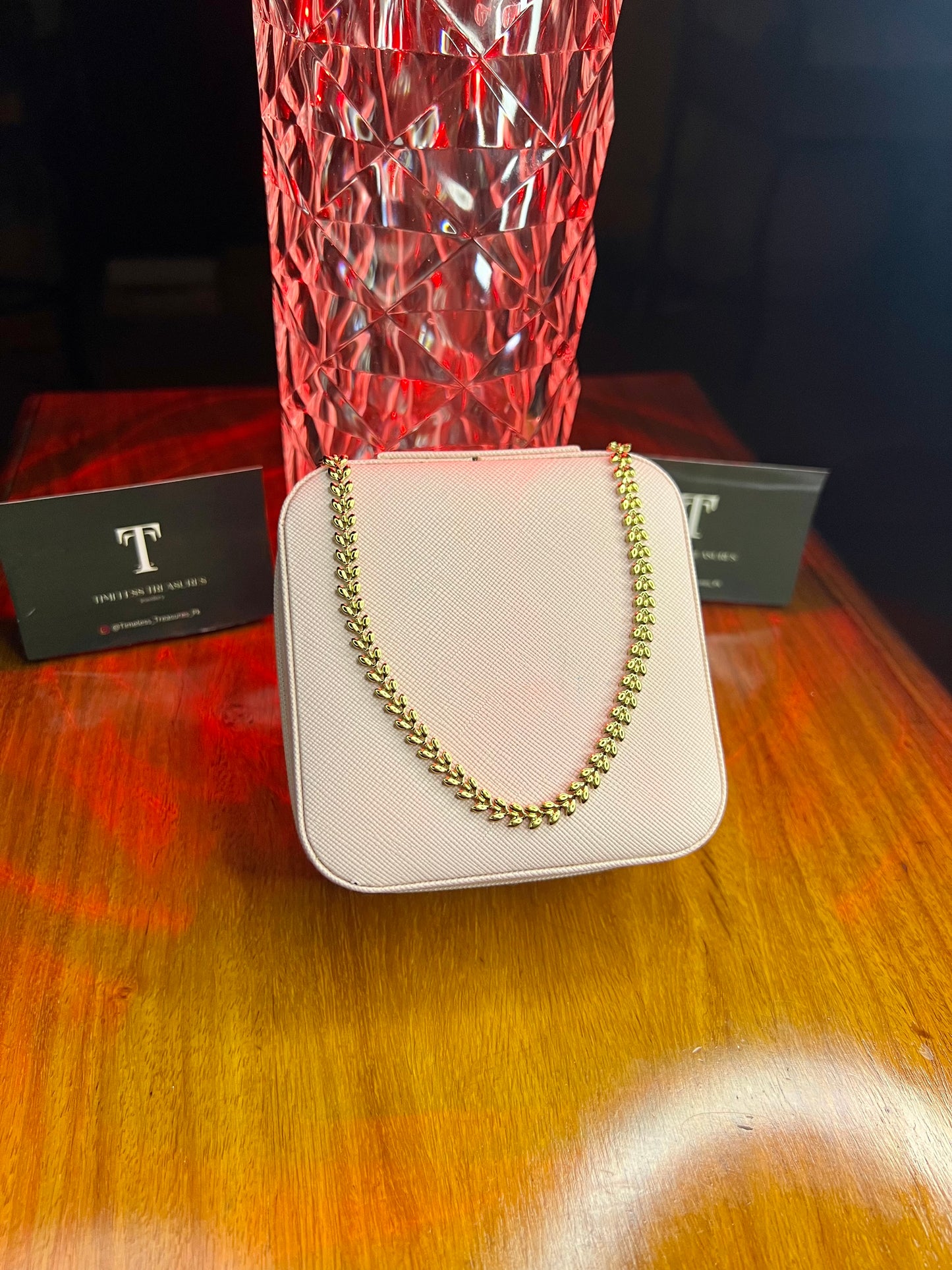 Premium Quality Stainless Steel 18k Amour Shine Necklace