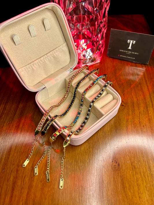 Premium Quality Stainless Steel 18k Multi colour Braided Bracelet