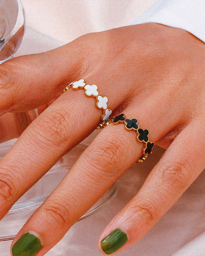 Premium Quality Stainless Steel 18k Multi Clove Ring