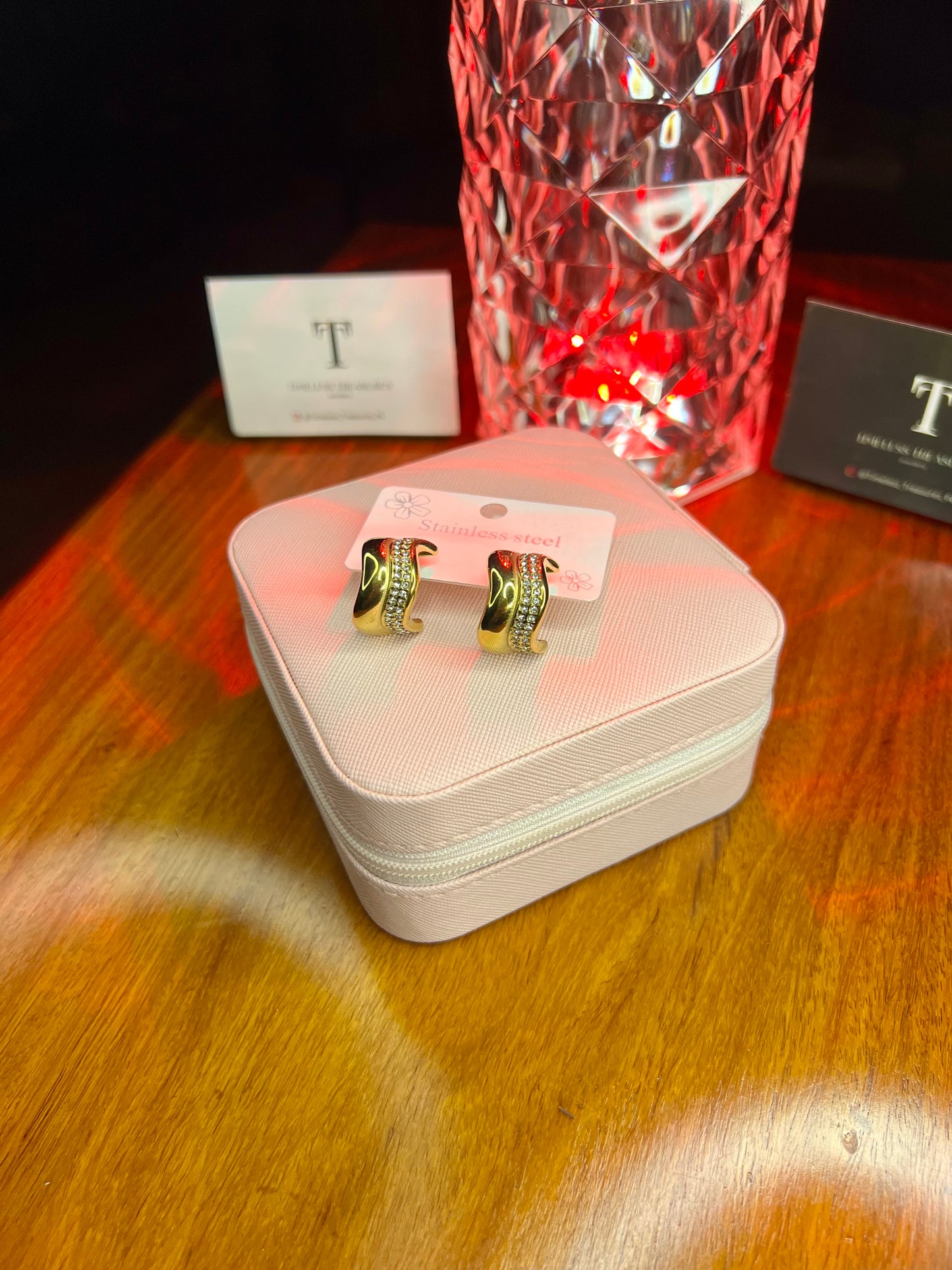 Premium Quality Stainless Steel 18k Nova Glow Earrings