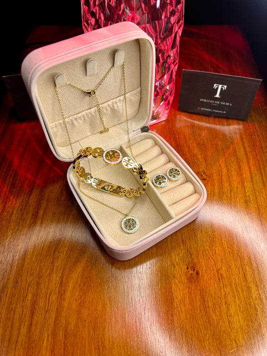 Premium Quality Stainless Steel 18k Tory Burch 3pc Set