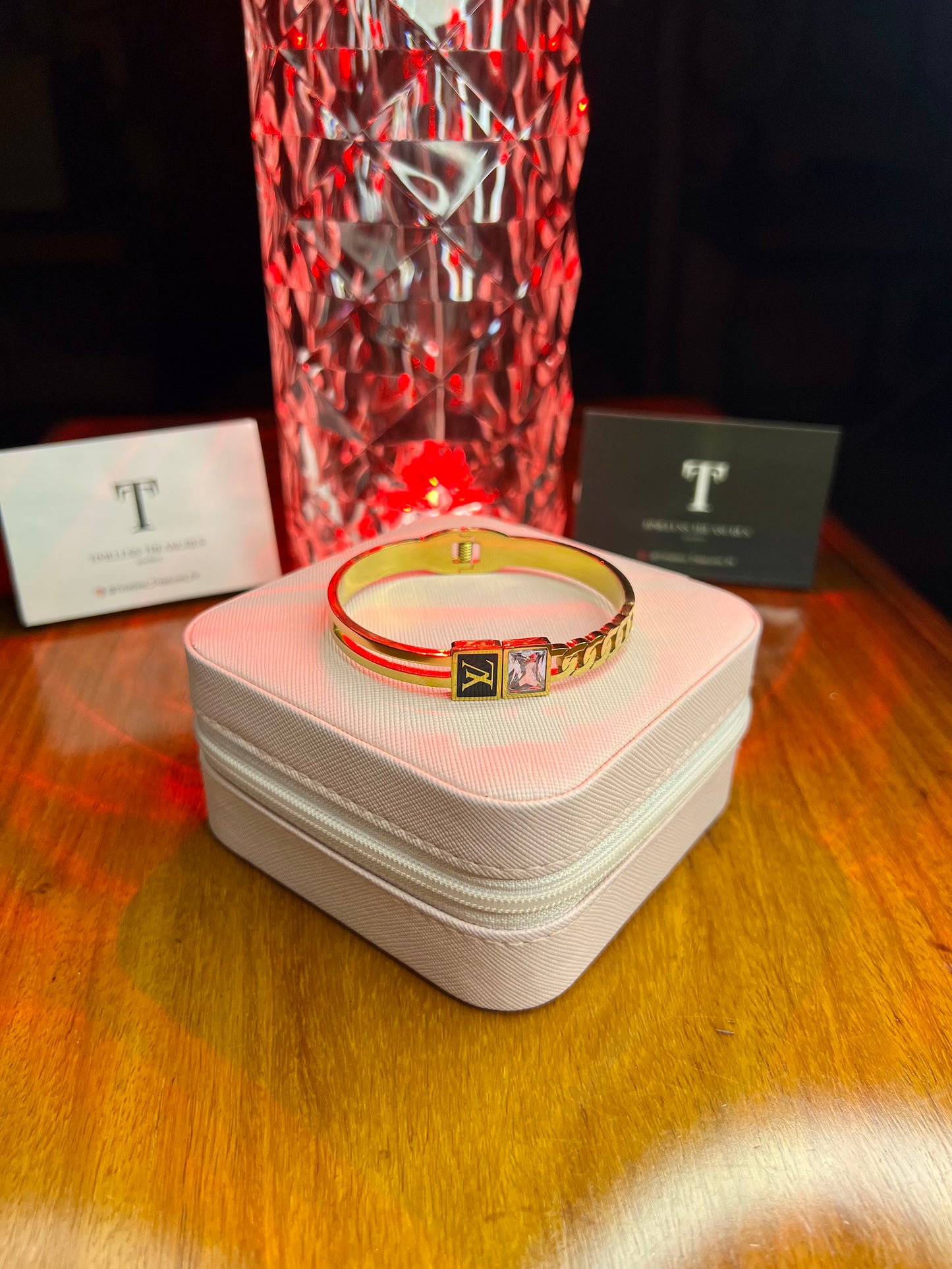 Premium Quality Stainless Steel 18k Velora Gold Handcuff